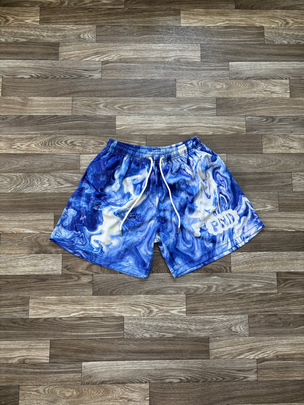 Blue Swirl Shorts