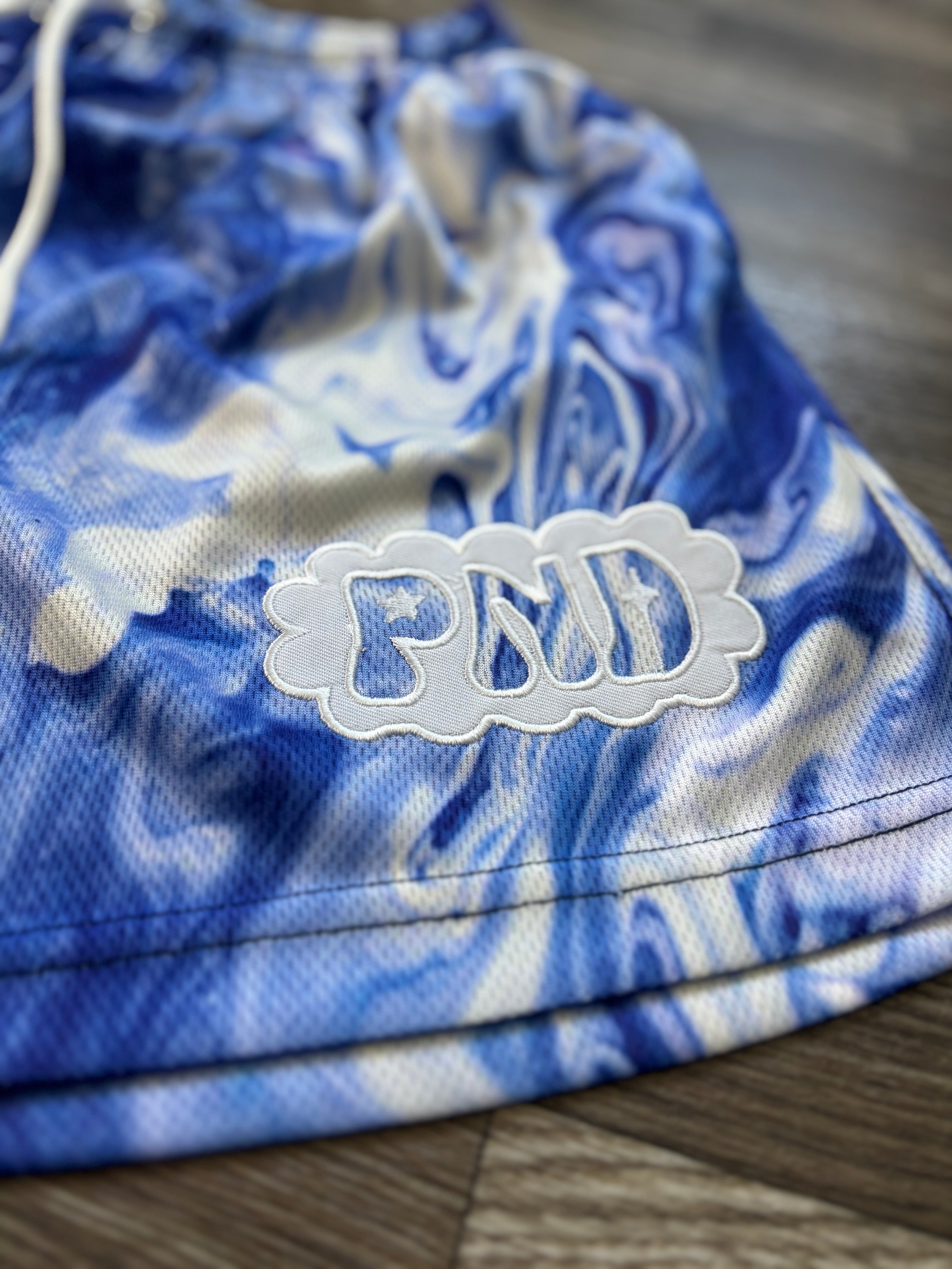 Blue Swirl Shorts
